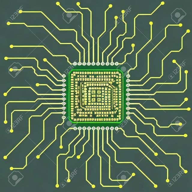 illustration of a hi-tech circuit board