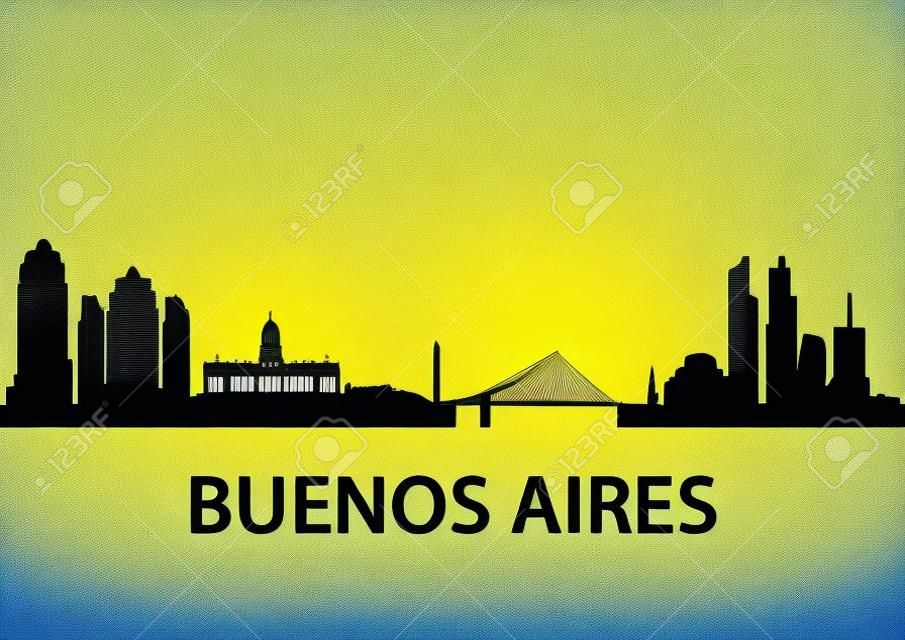 illustration of the Buenos Aires Skyline