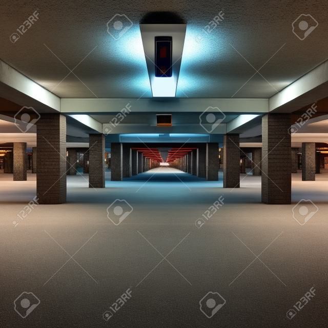 underground parking garage  
