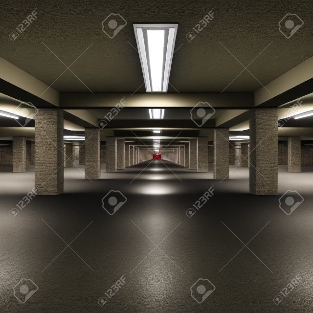 underground parking garage  
