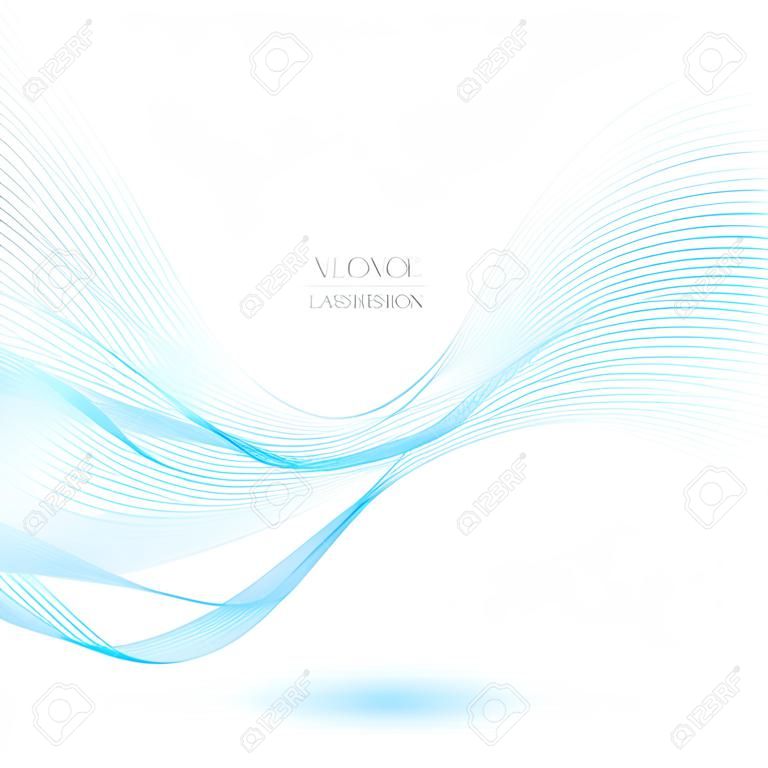 抽象的な背景の青い線。ベクトルの図。クリップ アート
