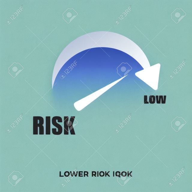 Symbol für geringeres Risiko