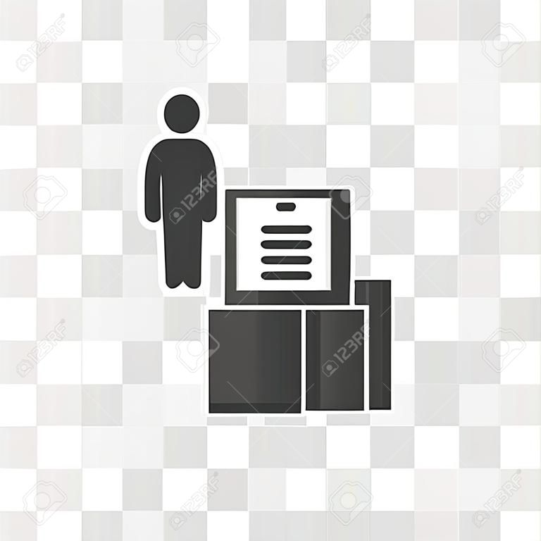 inventory management vector icon isolated on transparent background, inventory management logo concept