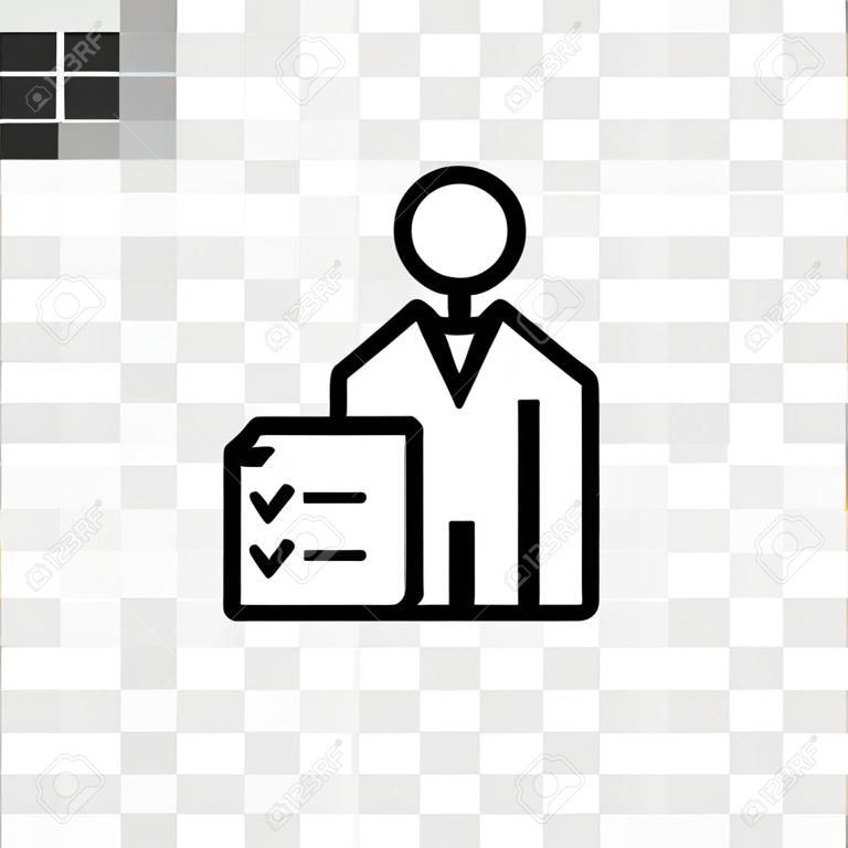 Icono de vector de roles y responsabilidades aislado sobre fondo transparente, concepto de logo de roles y responsabilidades