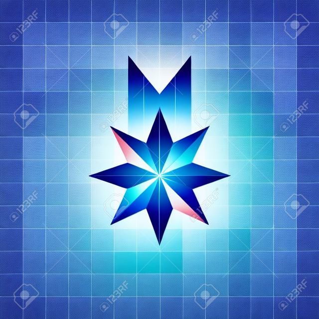 Sterve vectorpictogram geïsoleerd op transparante achtergrond, Star logo concept