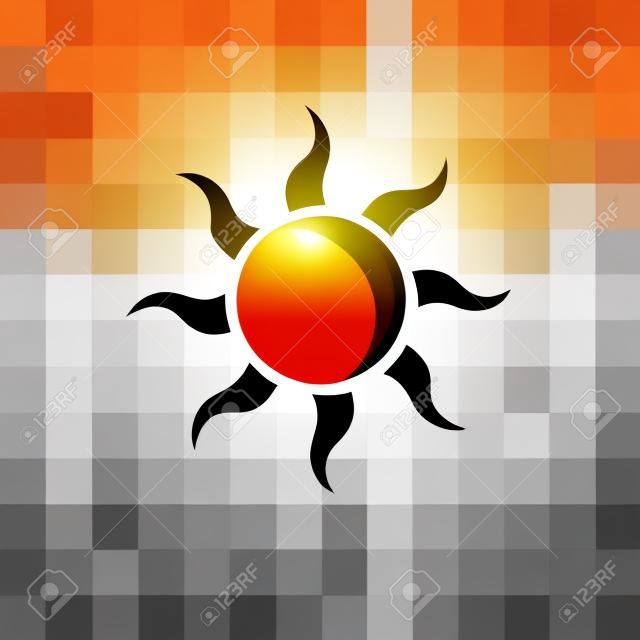 zon vector pictogram geïsoleerd op transparante achtergrond, zonnelogo concept