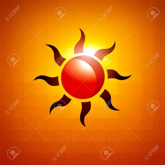 sun vector icon isolated on transparent background, sun logo concept