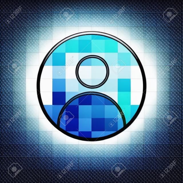 icona di vettore di pic profilo isolato su sfondo trasparente, concetto di logo pic profilo