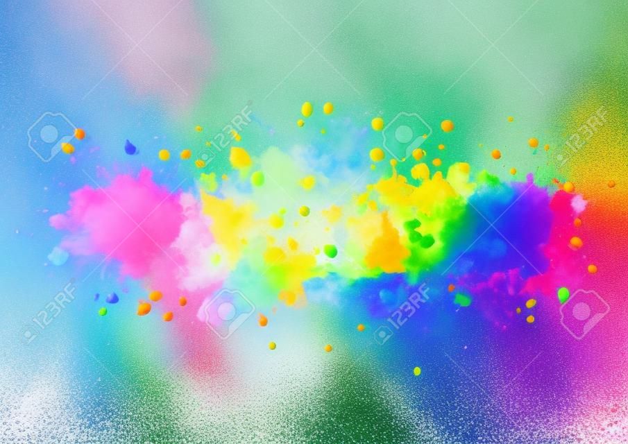 Rainbow paint splashes for Your design