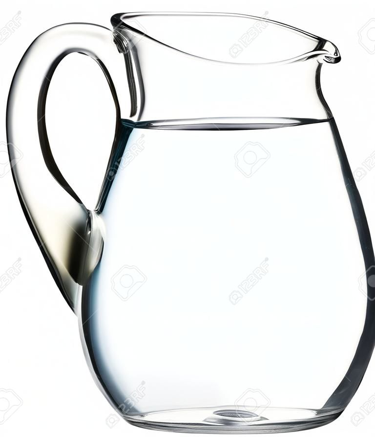 Water pitcher isolated on white. With clipping path