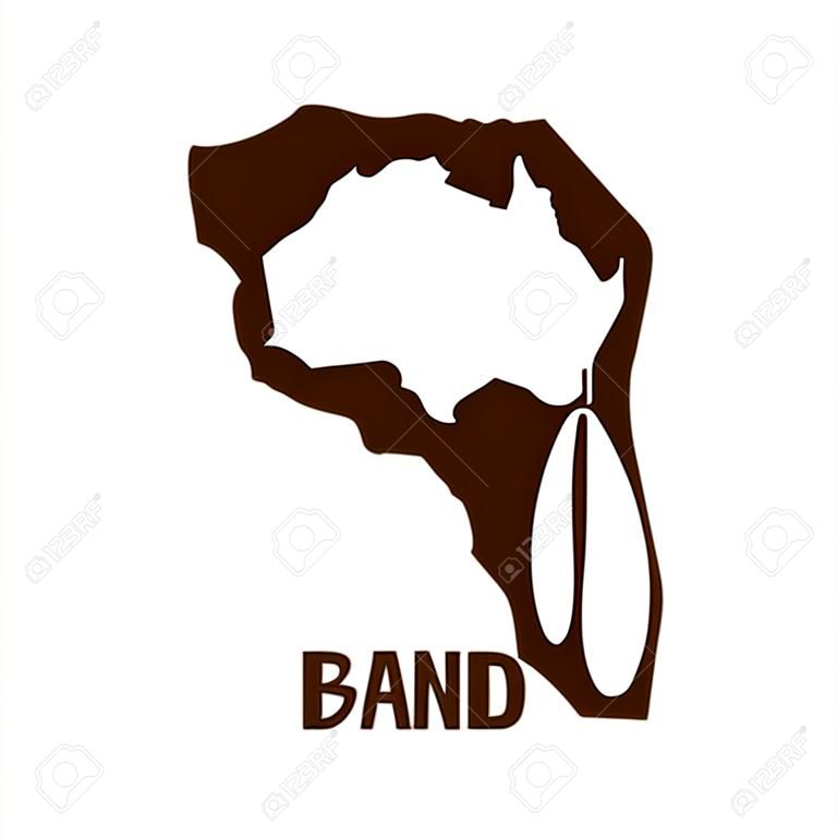 Nowoczesne logo piękna i afrykańska kobieta