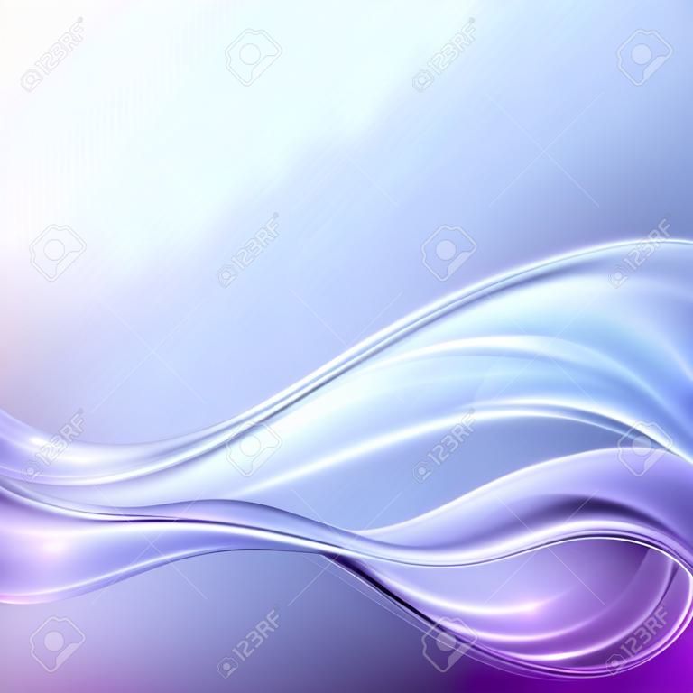 Absztrakt kék lila hullám vektor háttér