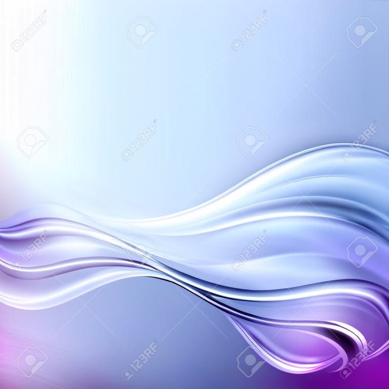Abstract blue wave viola sfondo vettoriale