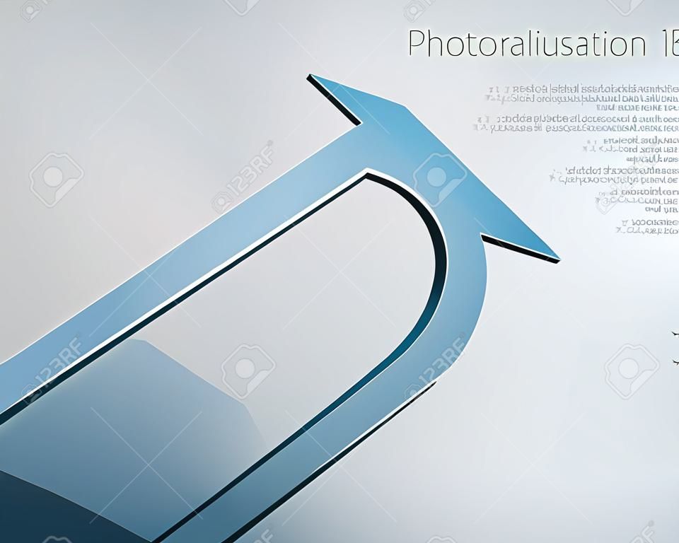 Vektor-Illustration von 3D-Pfeil