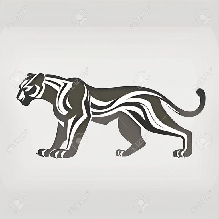 Schwarzer Panther - Tattoo und Silhouette