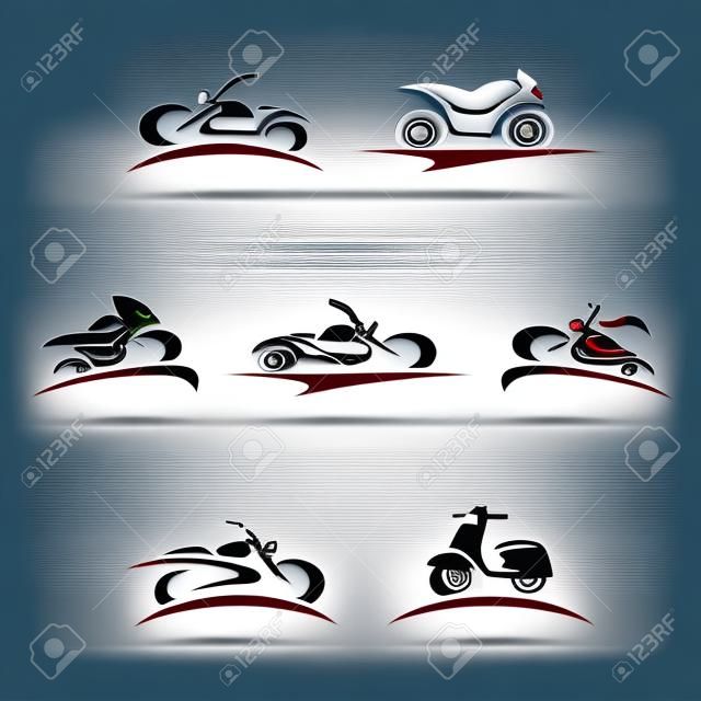 Мотоциклы набор векторных