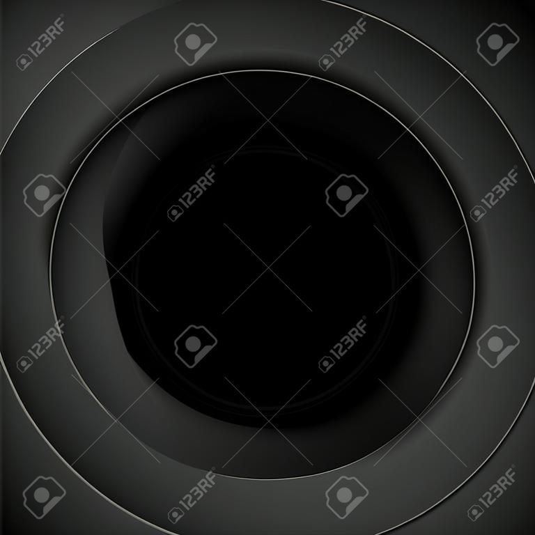 Przysłona tła fotografii migawki aparatu. Skupić wektor czarny obiektyw zoom cyfrowy projekt.