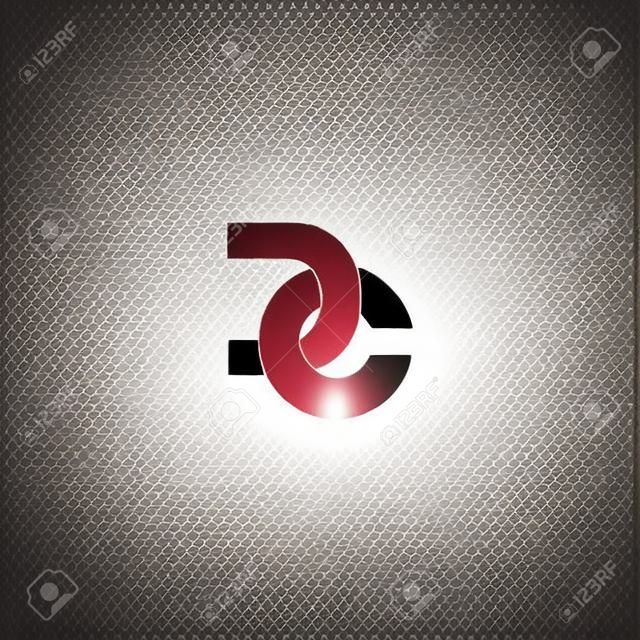 DC CD monogram logo vector icon
