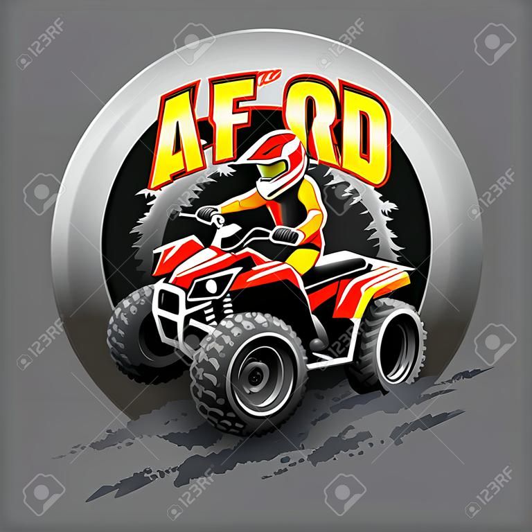 Logo fuoristrada ATV. Vettore ad alta risoluzione