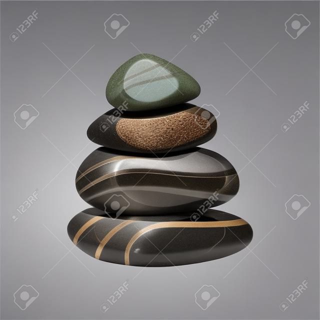 Spa center stones