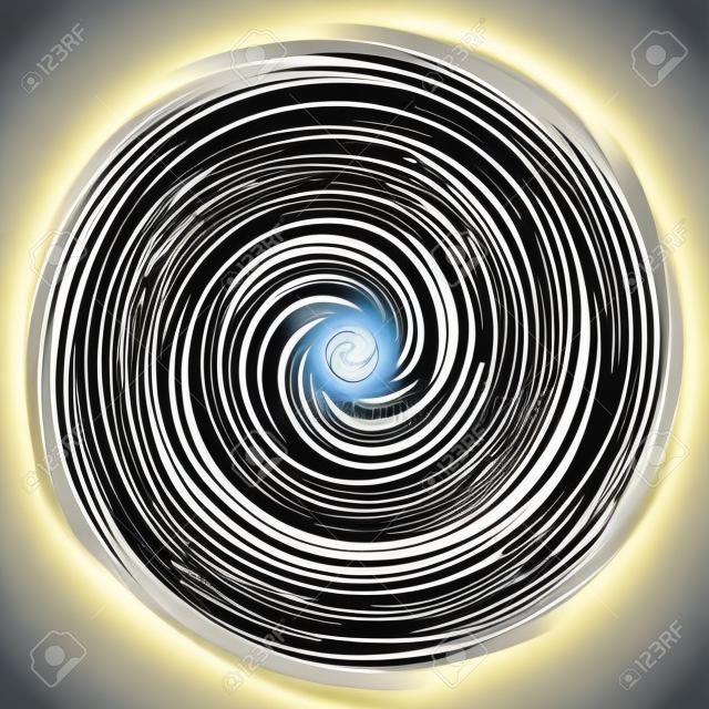 Cyclic whirlpool, whirlwind contortion design illustration, Clip art graphics