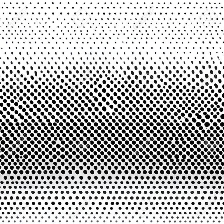 Mezzetinte bianco e nero, motivo a cerchi punteggiati, sfondo, sfondo. Puntini, motivo a pois - illustrazione vettoriale d'archivio, grafica clip-art