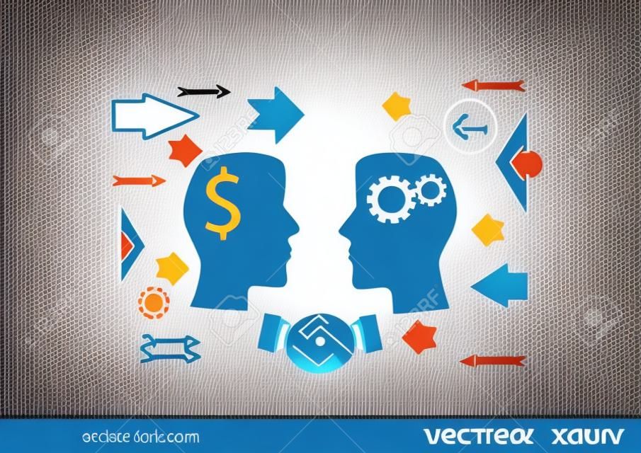 Business strategy icon, business concept icon, vector illustration.