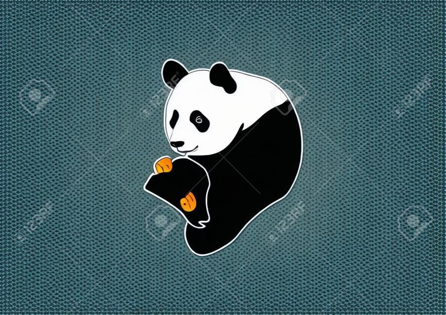 Vector illustration of a panda.