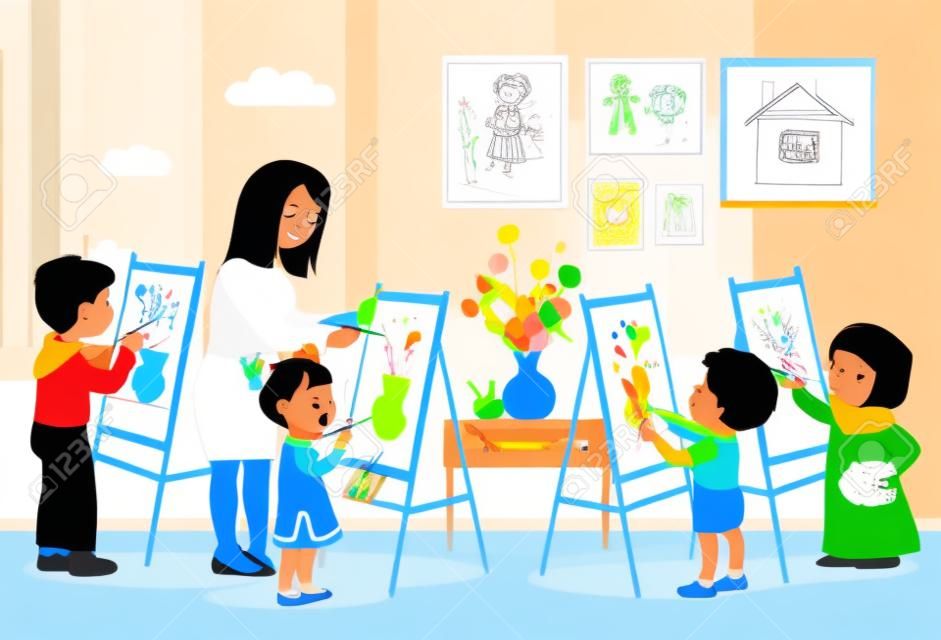 Apple For Teacher Kids Art Project– Let's Make Art