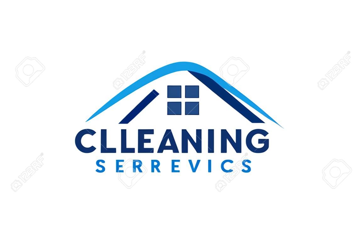 Logo-Symbolvektor für Reinigungsservice
