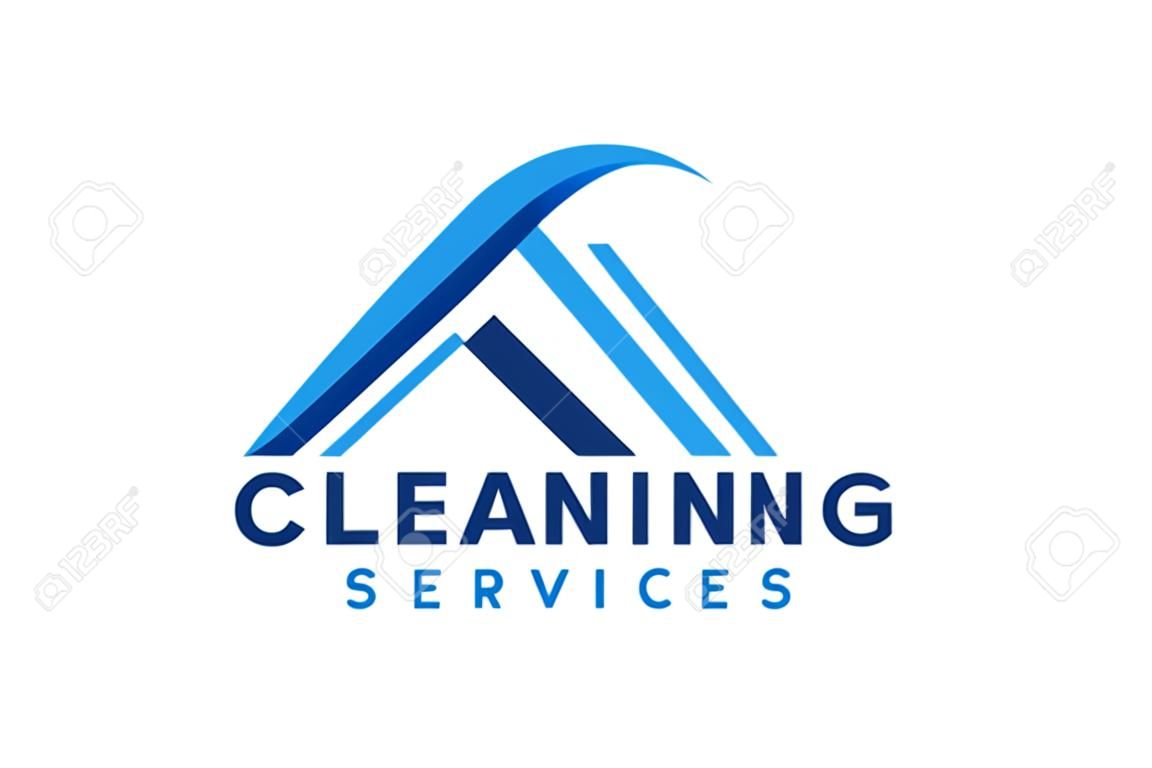 Logo-Symbolvektor für Reinigungsservice