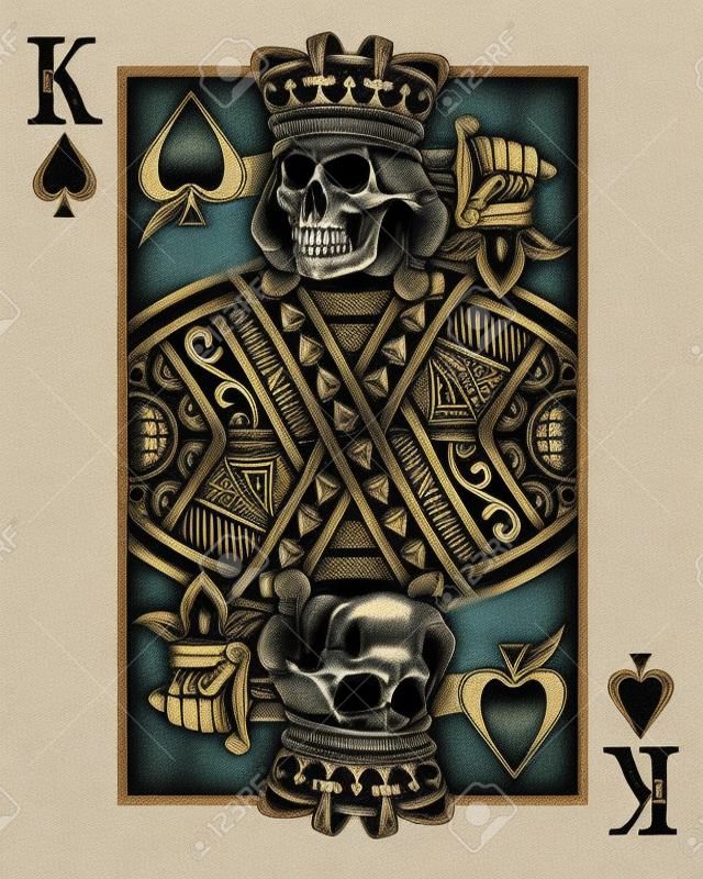 Crânio jogando cartão