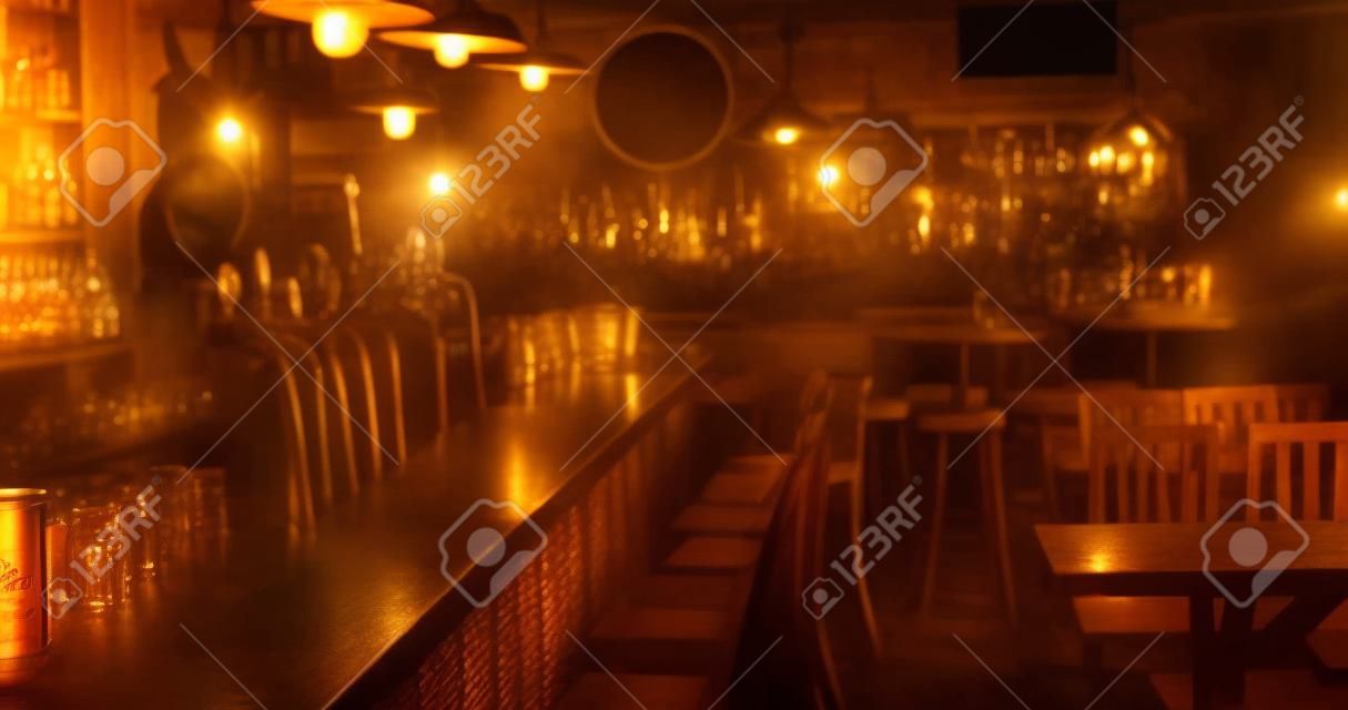 Image of interior of traditional bar. National beer day and hospitality concept digitally generated image.