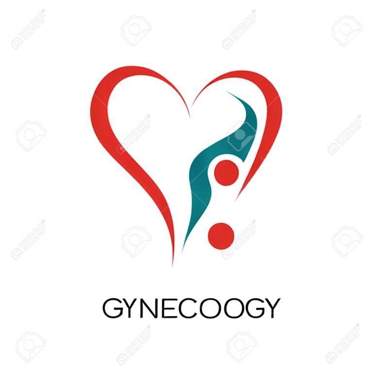 logotipo de ginecologia isolado no fundo branco para o seu web, móvel e design de aplicativos