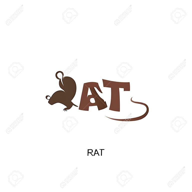 rat logo isolated on white background for your web, mobile and app design