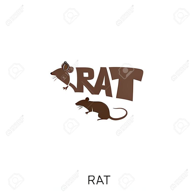 rat logo isolated on white background for your web, mobile and app design