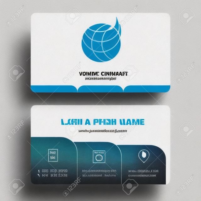 logistics company, business card design template, Visiting for your company, Modern Creative and Clean identity Card Vector