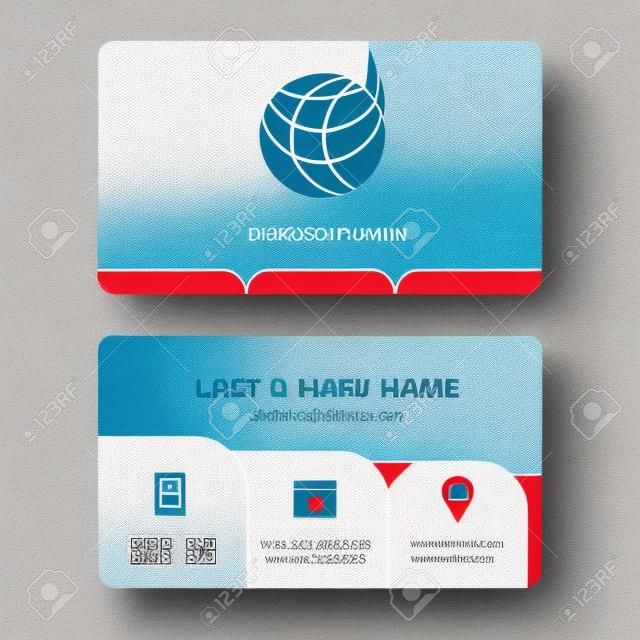 logistics company, business card design template, Visiting for your company, Modern Creative and Clean identity Card Vector