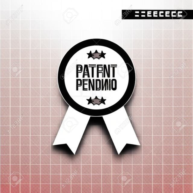 icona di vettore in attesa di brevetto isolato su sfondo trasparente, concetto di logo in attesa di brevetto
