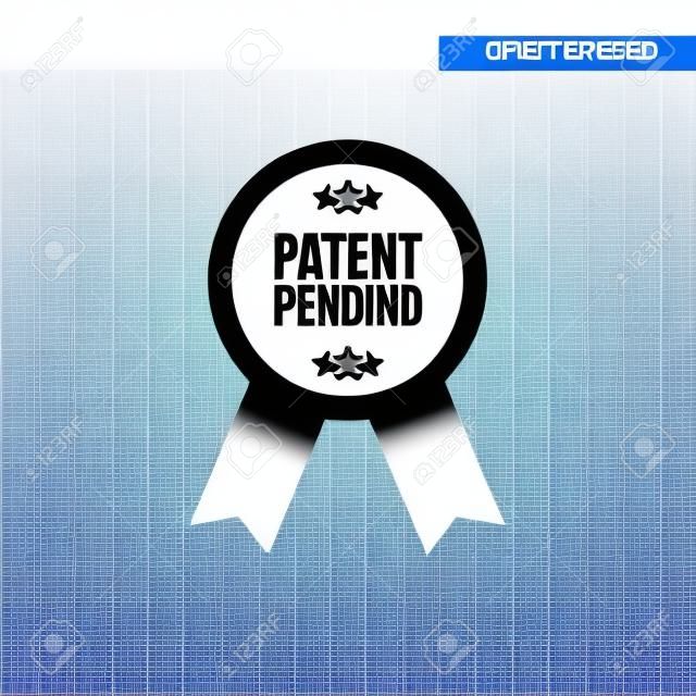 icona di vettore in attesa di brevetto isolato su sfondo trasparente, concetto di logo in attesa di brevetto