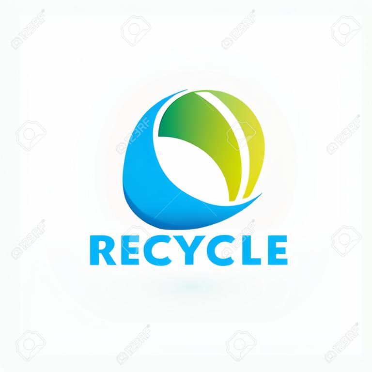 Abstract recycling  logo. Abstract business logo design template. Logo template editable for your business.