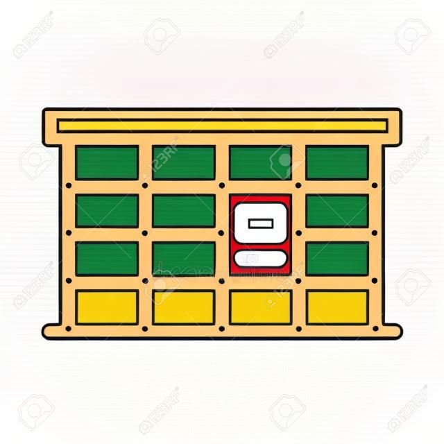 Parcel locker icon, vector illustration