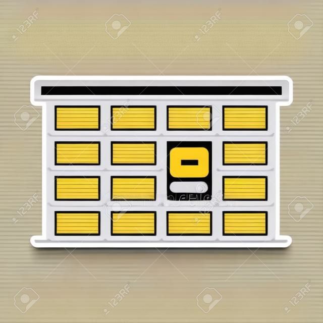 Parcel locker icon, vector illustration