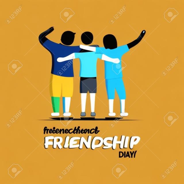 illustration vectorielle pour la journée de l'amitié