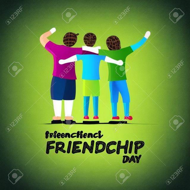 ilustración vectorial para el día de la amistad