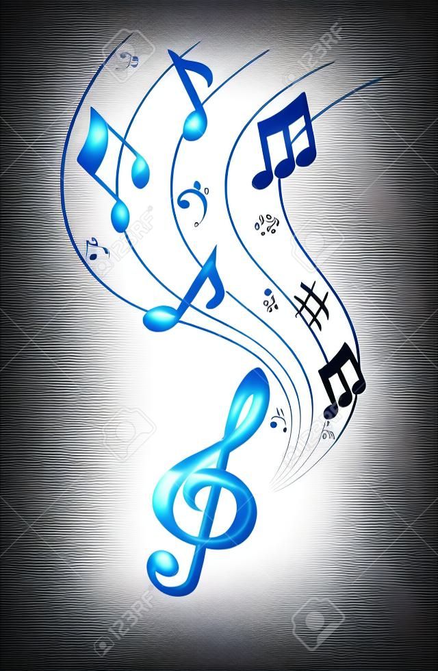 Background with Music Note.