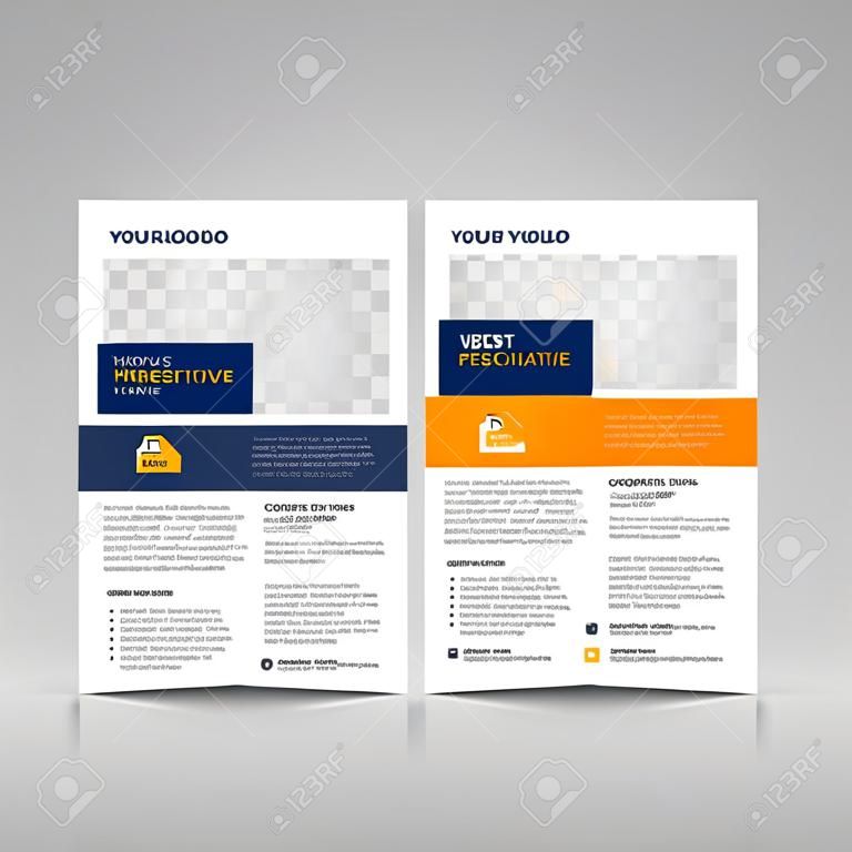 Unternehmensplakat, Flyer-Design-Vorlage