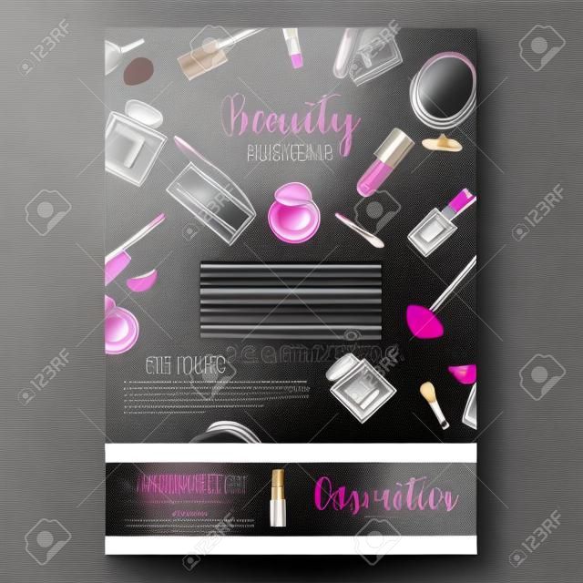 Plantillas web de Maquillaje y cosmética, Belleza y cabello