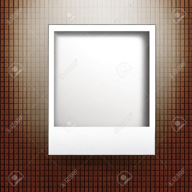 Photo frame su uno sfondo trasparente con una texture di carta realistico e ombra. Può essere usato per progettare album fotografici, promo, pubblicità, etc.