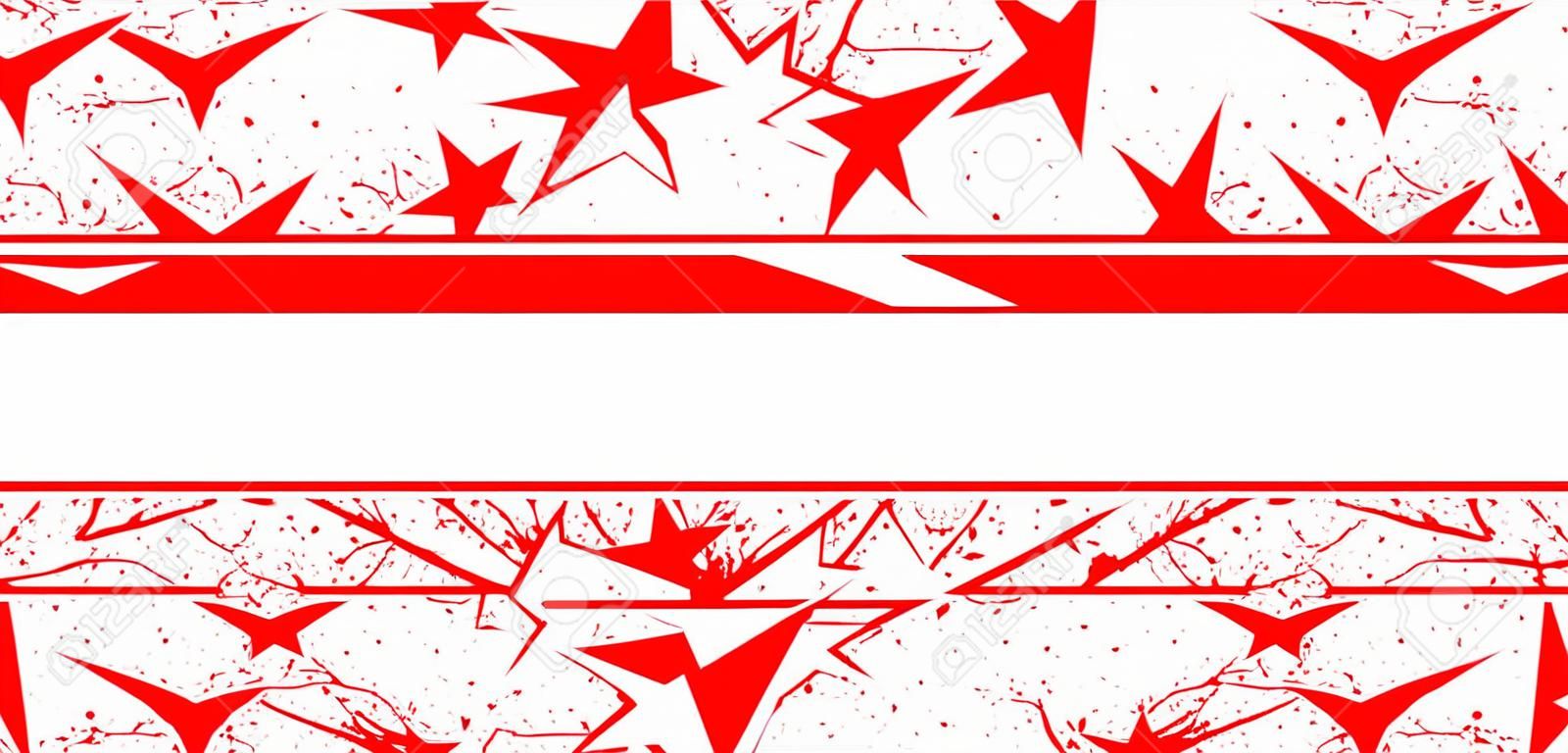 blank red banner vector